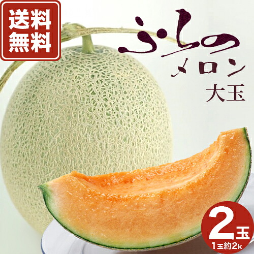 【送料無料】ふらのメロンＸL（2kg)2玉入 北海道富良野産 着日指定不可・代引き不可　 （8月中旬出荷終了）（予約販売期間6月30日まで） 北海道 ご当地 赤肉 果物 フルーツ ギフト 贈り物 プレゼント 野菜 グルメ お取り寄せ