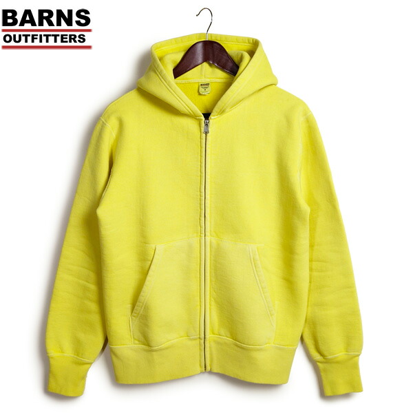 BARNS バーンズ 4本針 フラットシーマ ヴィンテージ フルジップ パーカー “PIGMENT DYE” BR-3010PG|着太郎