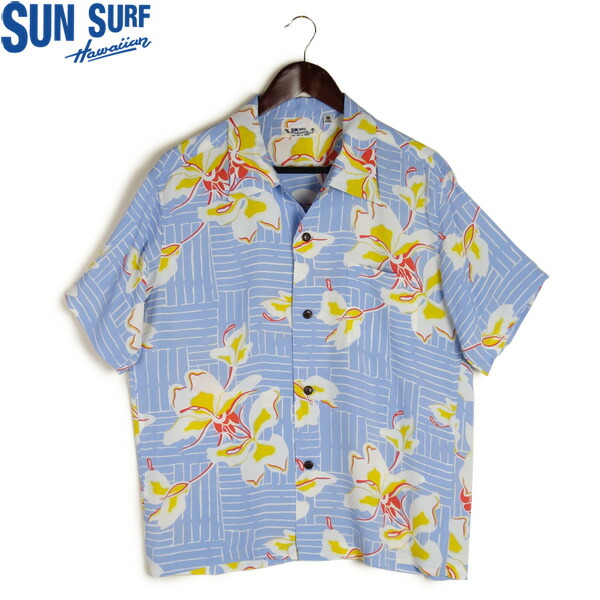SUNSURF サンサーフ RAYON HAWAIIAN SHIRT アロハシャツ &ldquo;WHITE GINGER&rdquo; SS39615 東洋エンタープライズ｜着太郎