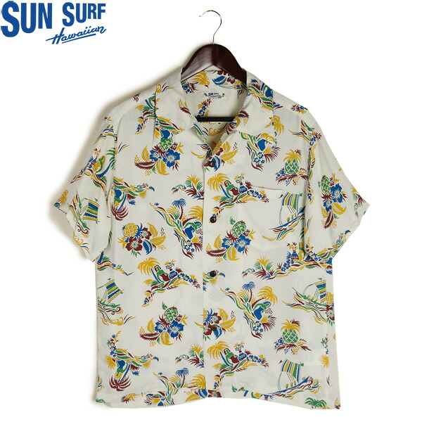 SUNSURF サンサーフ RAYON HAWAIIAN SHIRT アロハシャツ &ldquo;ISLAND TRIP&rdquo; SS39620 東洋エンタープライズ｜着太郎