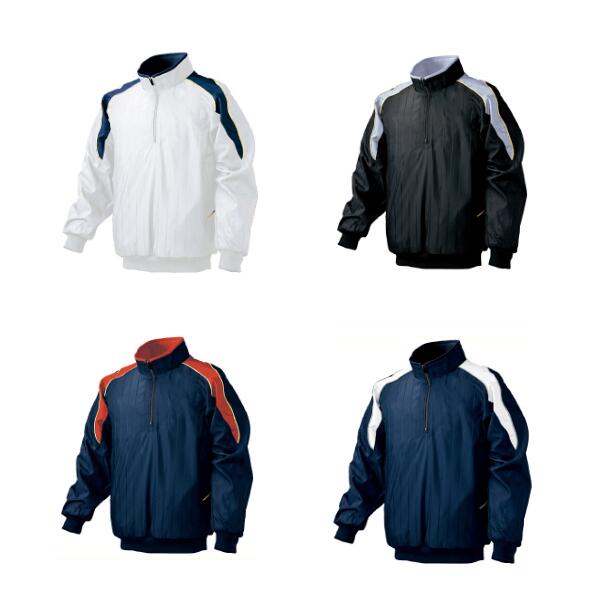 【名まえ刺しゅう無料】★ミズノ(mizuno) 御坊っちゃん用 二分の一ZIP上衣 長袖 52WJ387【貨物輸送無料/ベイスボール設備/防寒/赤ちゃん/冬物】