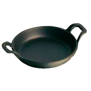 Staub/ストウブ 丸型グラタンプレート20cm （1302023）【ブラック】