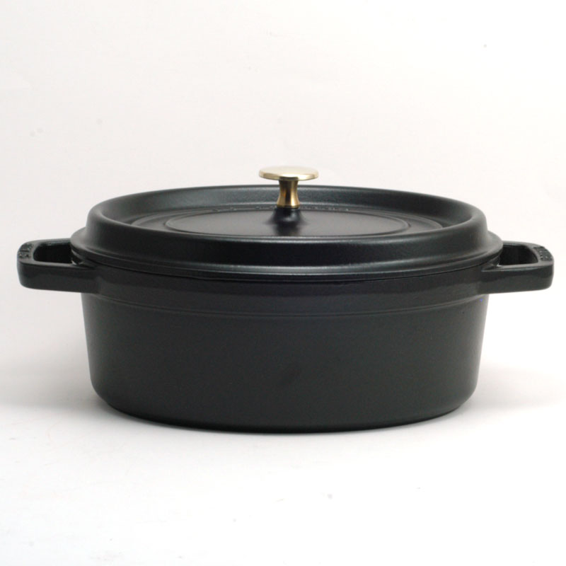 楽天市場】ストウブ ピコ・ココット オーバル27 黒 40500