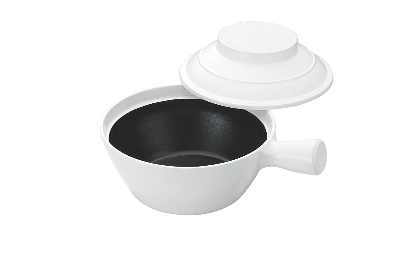 アルミ鋳物砂鍋 深型 内黒塗 18cm