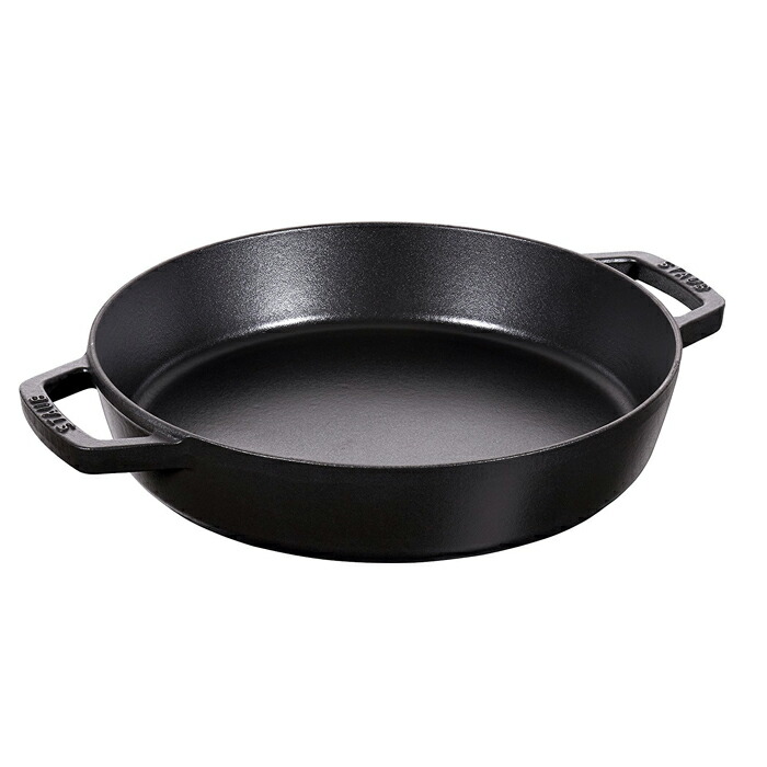 楽天市場】ストウブ staub ダブルハンドルスキレット 20cm ブラック