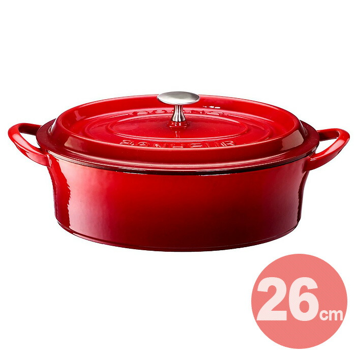 BONNE BONHEUR（ボンヌボヌール）ココットオーバル 26cm（レッド） 楽天市場】BONNE BONHEUR / ボン・ボネール ココットオーバル 26cm