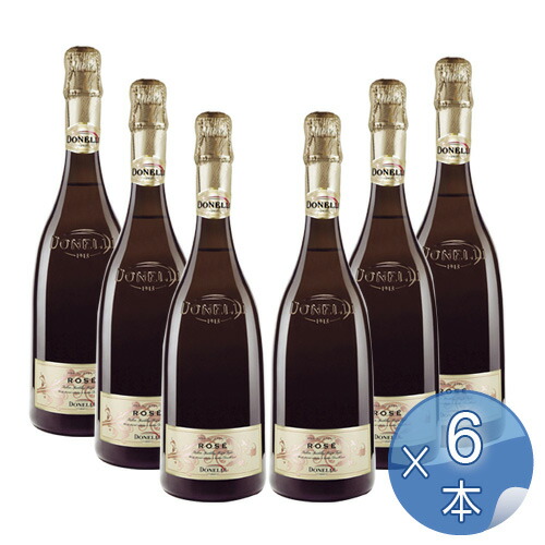 ドネリ／グレープ・スパークリング・ローズ 750ml 【6本セット】 【 ※ご注文後のキャンセル・返品・交換不可。 】
