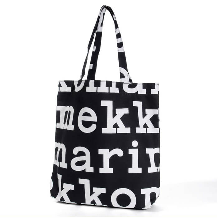 楽天市場 Marimekko マリメッコ トートバッグ 47312 911 ロゴ ブラック オフホワイト トート かばん 手提げ キッチンブランチ