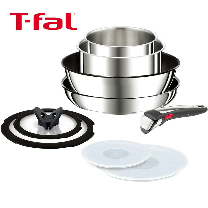 ティファール 取っ手の取れる インジニオ ネオ IH ステンレスアンリミテッド セット9 L97090 T-FAL｜キッチンブランチ