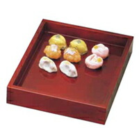 溜塗 菓子番重 小【小】