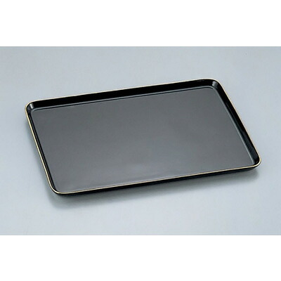 陶器製 ケーキトレー 角型 EM-16-KS（金線入）（EM-16-KS）( キッチンブランチ )