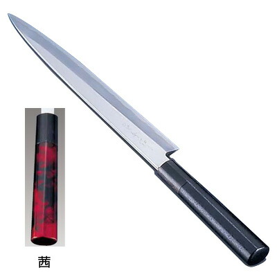 歌舞伎調和庖丁 忠舟 柳刃 33cm 茜【茜】|キッチンブランチ