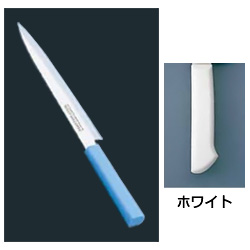 マスターコック 抗菌カラー庖丁 柳刃(片刃) MCYK-270 ホワイト(MCYK-270)【ホワイト】|キッチンブランチ