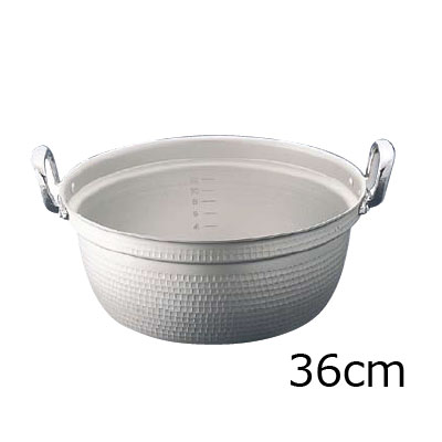マイスター　アルミ極厚円付鍋　（目盛付）36cm( キッチンブランチ )