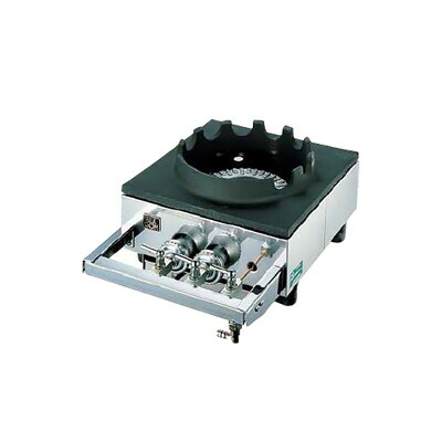 中華レンジ S-1225 (1連、2重、受皿付き) 12・13A 320×450×H158mm