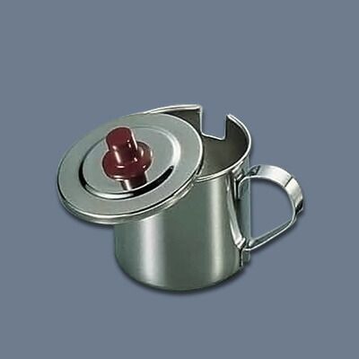 お好み焼用ソースポット（モリブデン鋼） 大 φ122×H140mm( キッチンブランチ )
