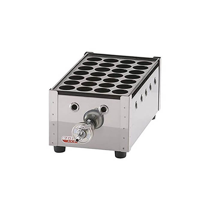 関西式たこ焼器（28穴） 1枚掛 LP屁っ放り 353×195×H160粍( 勝手もと下位区分 )