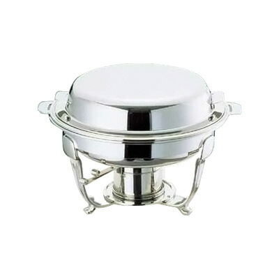 UK 18-8 スタッキングバロン 丸チェーフィングデッシュ 13吋 φ375×H250mm( キッチンブランチ )