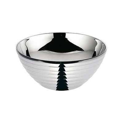 18-8 サラダボール／ライン ダブルウォール（二重中空構造） 26cm( キッチンブランチ )