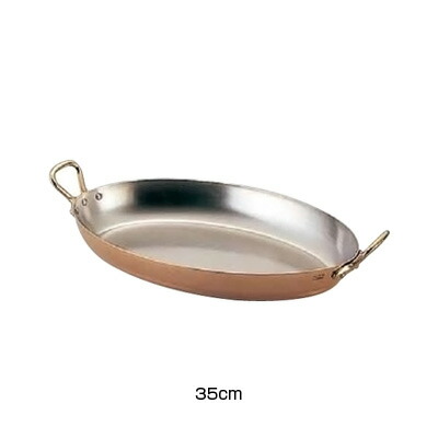モービル カパーイノックス 両手オーバルパン 6524.35 35cm( キッチンブランチ )