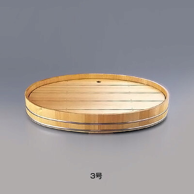 サワラ 小判 盛込桶 3号 430×295×H80mm( キッチンブランチ )|キッチンブランチ