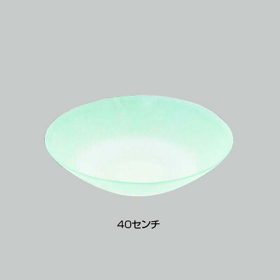 硝子和食器 若草40センチ 盛皿 直径400×H100mm( キッチンブランチ )
