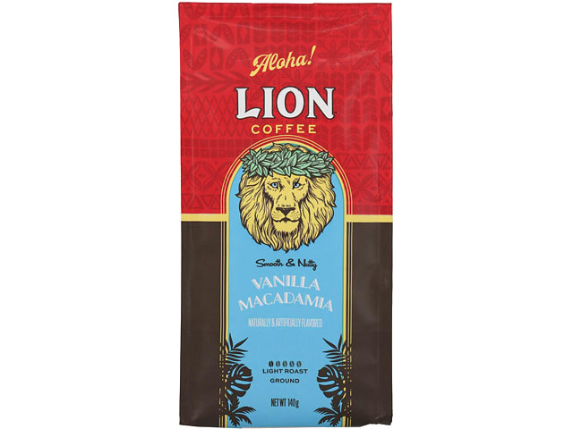 楽天市場】ライオンコーヒー バニラマカダミア 140g 17時までのご注文