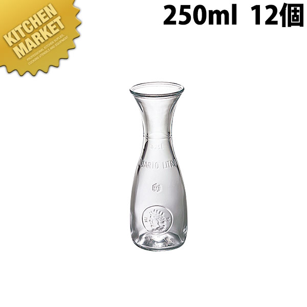 ミズラ カラフェ 250ml（12ヶ入） 【kmssa】 ウォーターピッチャー ウォーターポット 水差し ピッチャー ポット 業務用｜業務用厨房機器のKITCHEN MARKET