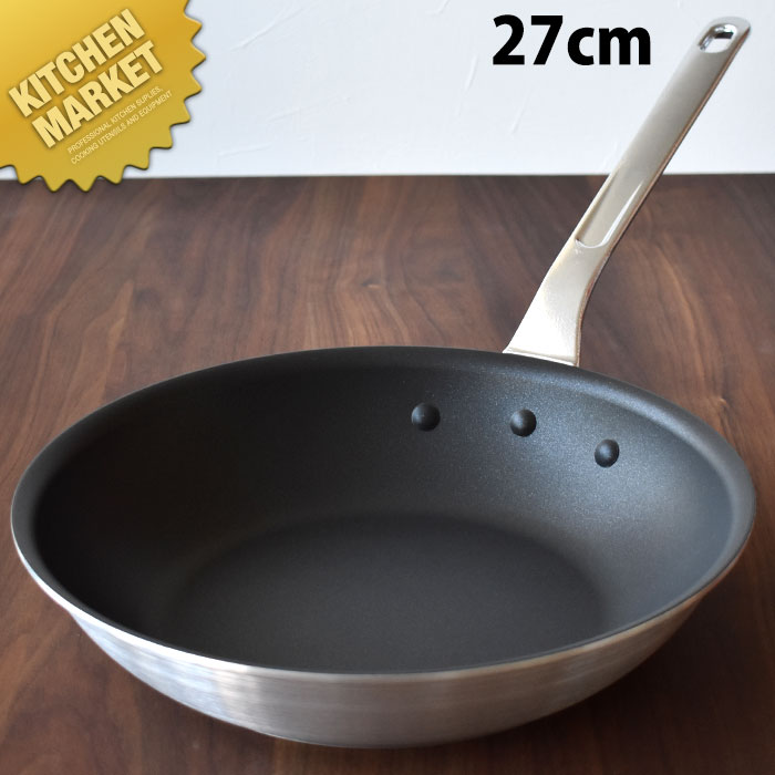 北陸アルミ プロマイスターCTフライパン 27cm 【kmssa】 テフロン加工 炒め鍋 アルミ アルミニウム|業務用厨房機器のKITCHEN MARKET