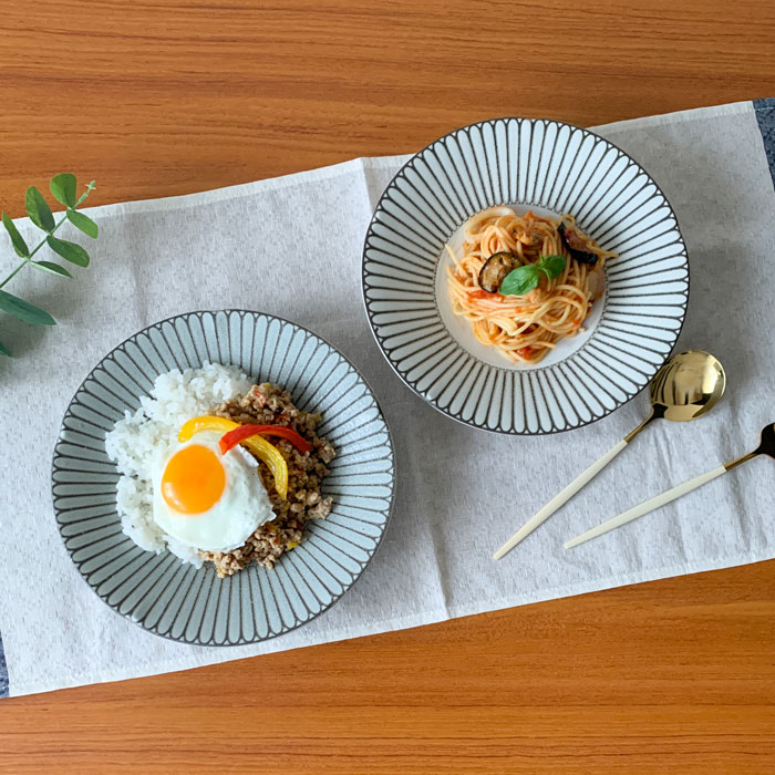 【楽天市場】深皿 パスタ皿 おしゃれ 光彩 22.3cm 7.0深皿 煮物鉢 麺皿 カレー皿 洋食器 美濃焼 日本製：みのさらら