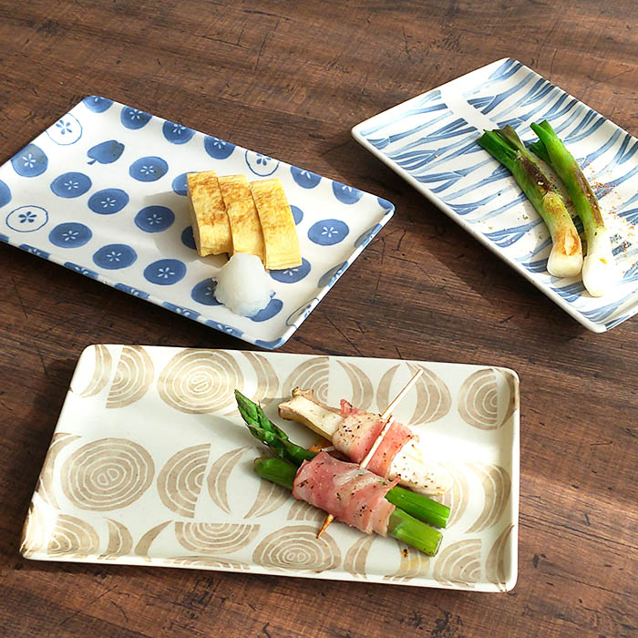 楽天市場】角皿 和食器 唐草ｼﾘｰｽﾞ 長角皿 21cm 美濃焼 染付 藍染
