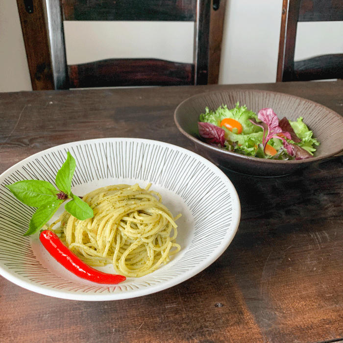 楽天市場】カレー パスタ皿 藍染 21.5cm コバルト 食器 おしゃれ 美濃