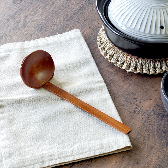 楽天市場】日本製 穴あき おたま 竹柄 ステンレス スキンマー 小玉