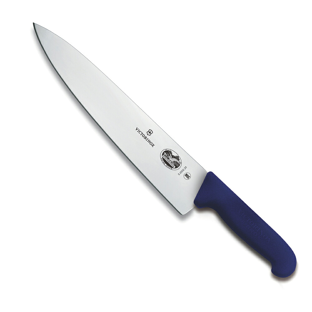 VICTORINOX 5.2001.25GB 料理人出刃包丁（牛刀）25珊 青色 ビクトリノックス まかない方 出刃包丁
