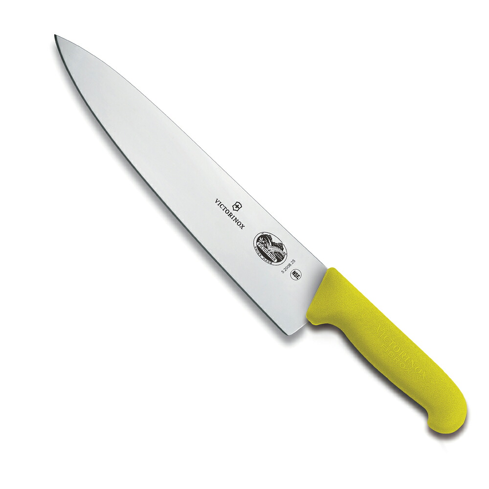 VICTORINOX 5.2001.25GB シェフナイフ（牛刀）25cm イエロー ビクトリノックス 包丁 ナイフ｜キッチングッズ柳屋 店
