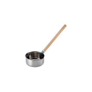 【4/10は全品ポイント3倍！】18-8口出し水しゃくし両口 12cm