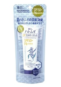 熊野あぶら身麗白ハトムギUVミルキージェル SPF50+ PA++++ 80g  まとめ買い×48個仕掛ける
