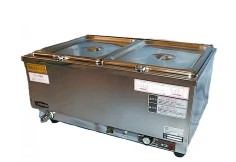 EISHIN エイシン電機 卓上ウォーマー W350*D550*H260 ESN-2WT 【吸いもの/吸いもの/鍋物/味噌汁】【御厨子所一番】