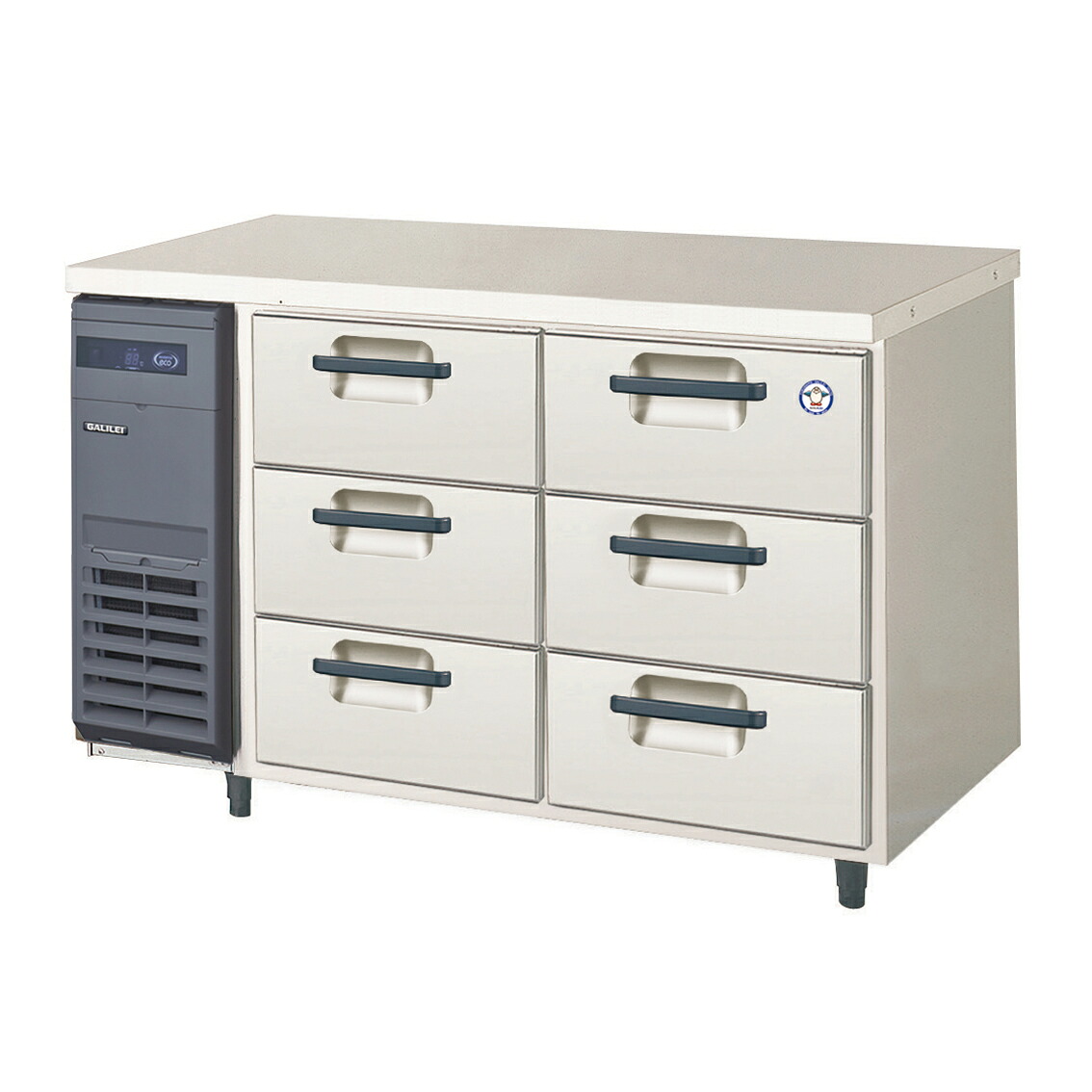 フクシマ 3段ドロワーテーブル冷蔵庫 1200*750*800 LDW-120RX(旧 LDW-120RM)|厨房機器キッチンキング
