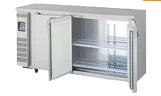 新品 福島工業(フクシマ)業務用横型冷蔵庫 超薄型 コールドテーブル [センターフリー]幅1500×奥行450×高さ800(mm)LCU-150RM2-EF(旧 LMU-50RM2-F)画像