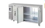 新品 福島工業(フクシマ)業務用横型冷凍冷蔵庫 超薄型 コールドテーブル[センターフリー]幅1500&times;奥行450&times;高さ800(mm)LCU-151PX-EF(旧 LMU-151PM-F)｜厨房機器キッチンキング