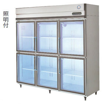 新品 福島工業(フクシマ)リーチイン冷蔵ショーケース外装ステンレスタイプ1607リットル幅1790&times;奥行795&times;高さ1950(mm)GGD-180GTX｜厨房機器キッチンキング