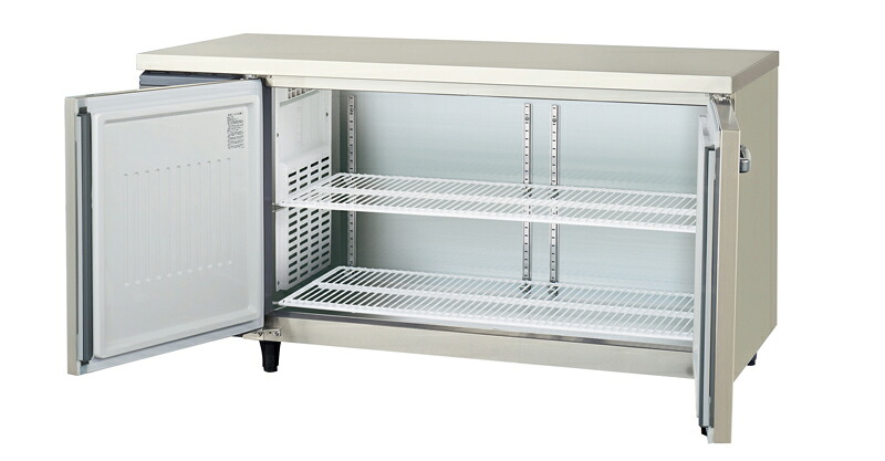 新品：福島実業（フクシマ）御勤め用横型電気冷蔵庫幅1500×奥ふかさ600×高さ800(粍)LRC-150RX-F
