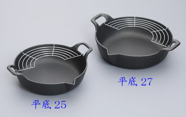 南部 鉄器 販売済み 天ぷら 鍋 深 型 24cm