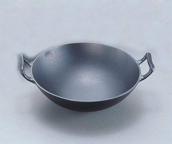 岩鋳　南部鉄器　中華鍋小 楽天市場】南部鉄器 中華鍋 小 30cm 直火・IH・ガスコンロ対応
