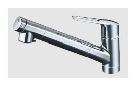 浄水器　一般地用　KVK製（永大産業）JS-KM6001ECBM2　浄水器一体型水栓（ハンドシャワー）｜キッチン取付け隊（店）