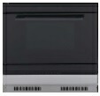 電気オーブン パナソニック製(永大産業)JS-NE-DK100K(ブラック) 電気オーブンレンジ ストッカー(収納部:シルバー)セット|キッチン取付け隊(店)