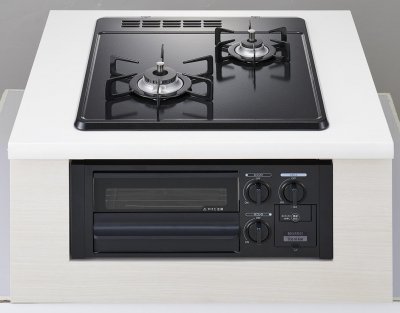 ガスコンロ ハーマン製（HARMAN）DG2023SQ1　Compact　Type（コンパクトタイプ） 2口コンロ　ホーロートップタイプ　無水片面焼｜キッチン取付け隊（店） 62,810円