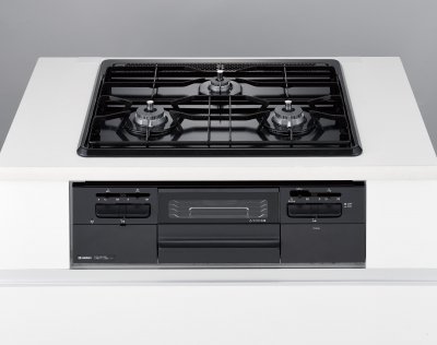 ガスコンロ ハーマン製(HARMAN)DW32T4WTQ1 3口コンロ ホーロートップタイプ 両面グリル|キッチン取付け隊(店)