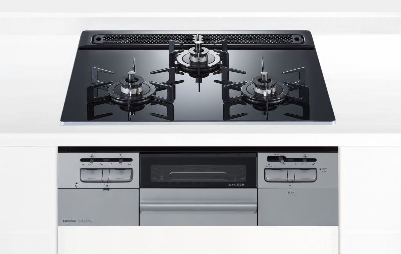 ガスコンロ ハーマン製(HARMAN)DW32V6WTP1SV fami (ファミ) 3口コンロ ガラストップ スタンダードタイプ 間口60cm|キッチン取付け隊(店)